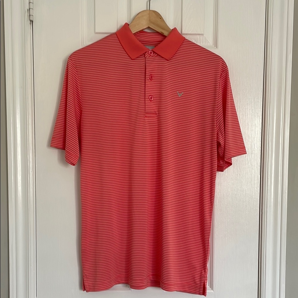 Callaway Salomon striped Golf Shirt Classic Design